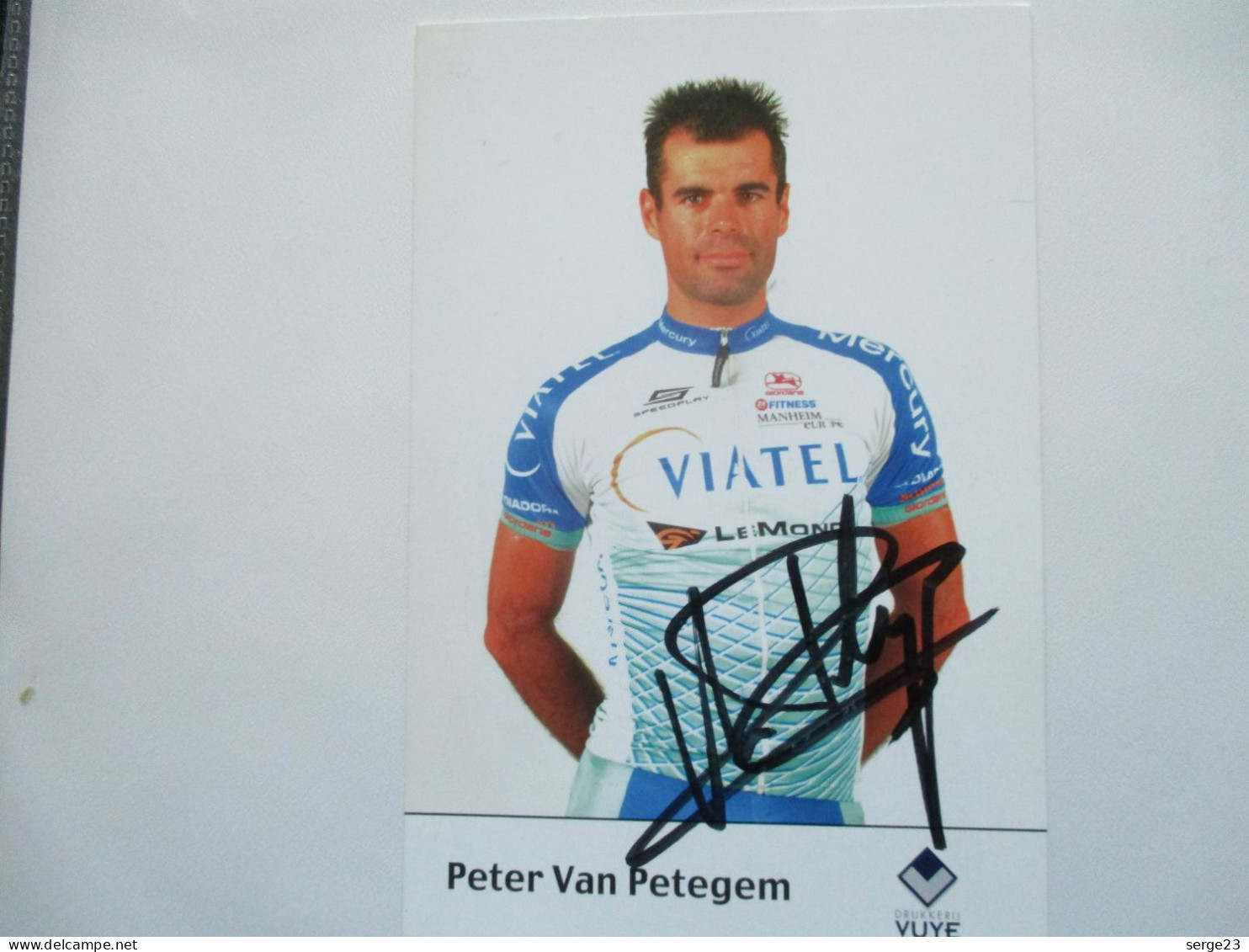 Cyclisme Photo Signee Peter Van Petegem Signee - Ciclismo