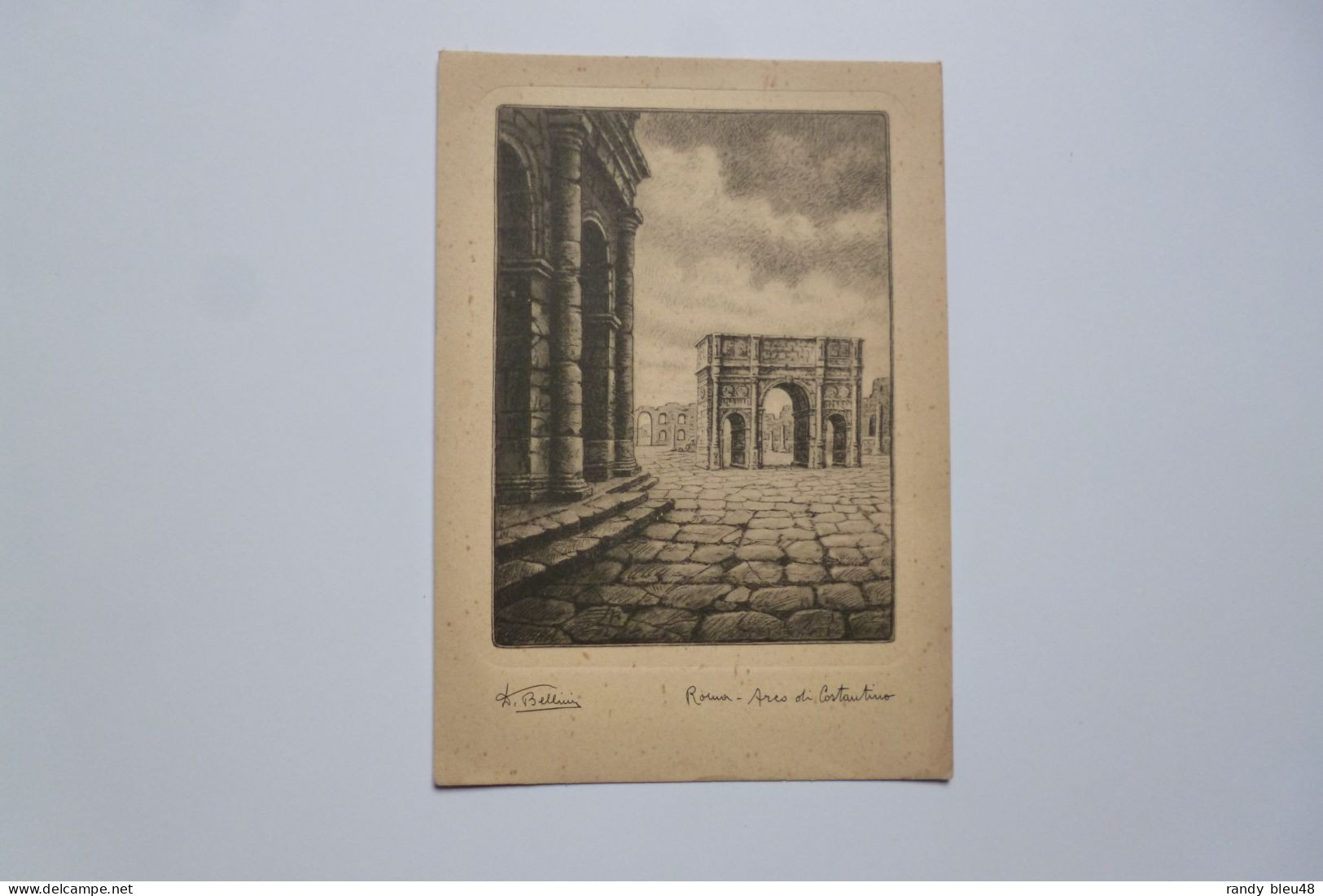 ROMA  -  ROME  -   Arc De Constantin  -  Illustration De BELLINI     -  Italie - Andere Monumenten & Gebouwen