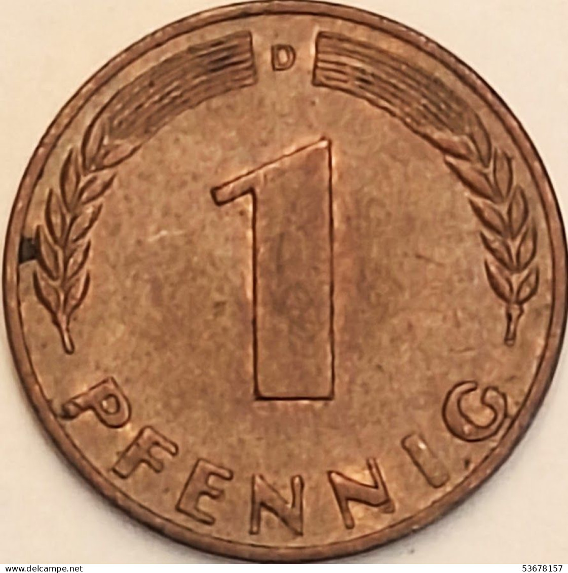 Germany Federal Republic - Pfennig 1966 D, KM# 105 (#4452) - 1 Pfennig