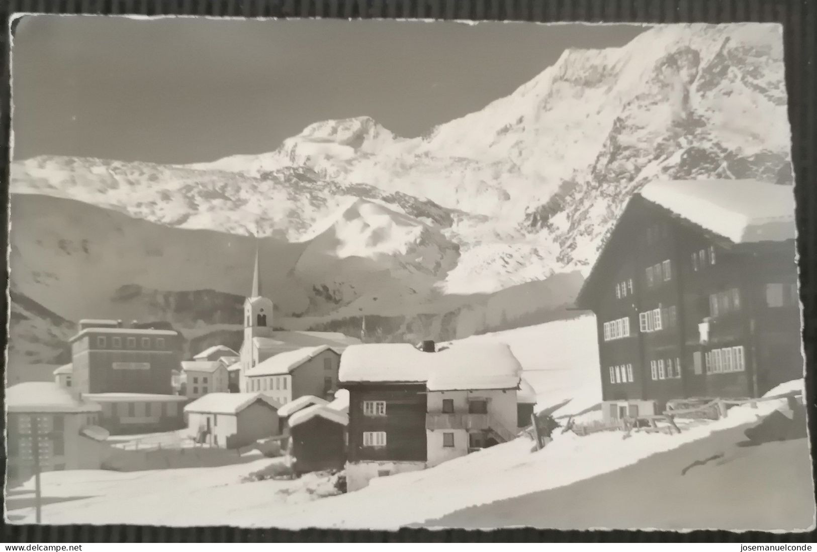 Postal Con Sello De Zermatt Suiza - Storia Postale