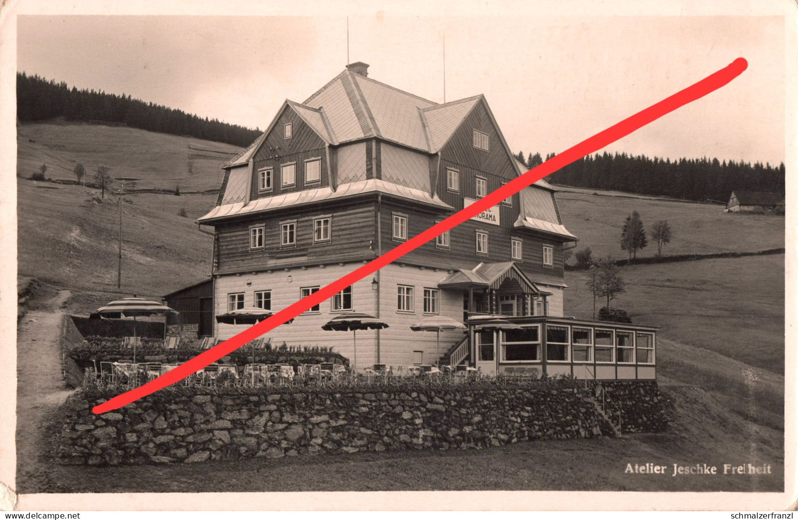 AK Petzer Pec Pod Snezkou Hotel Panorama A Braunberg Lenzenberg Schwarzenthal Cerny Dul Groß Aupa Freiheit Riesengebirge - Sudeten