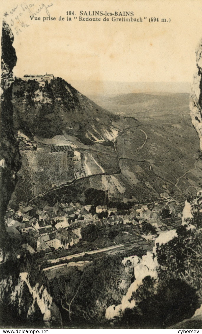 SALINS-les-BAINS - Vue Prise De La "Redoute De Grelimbach" - Otros & Sin Clasificación