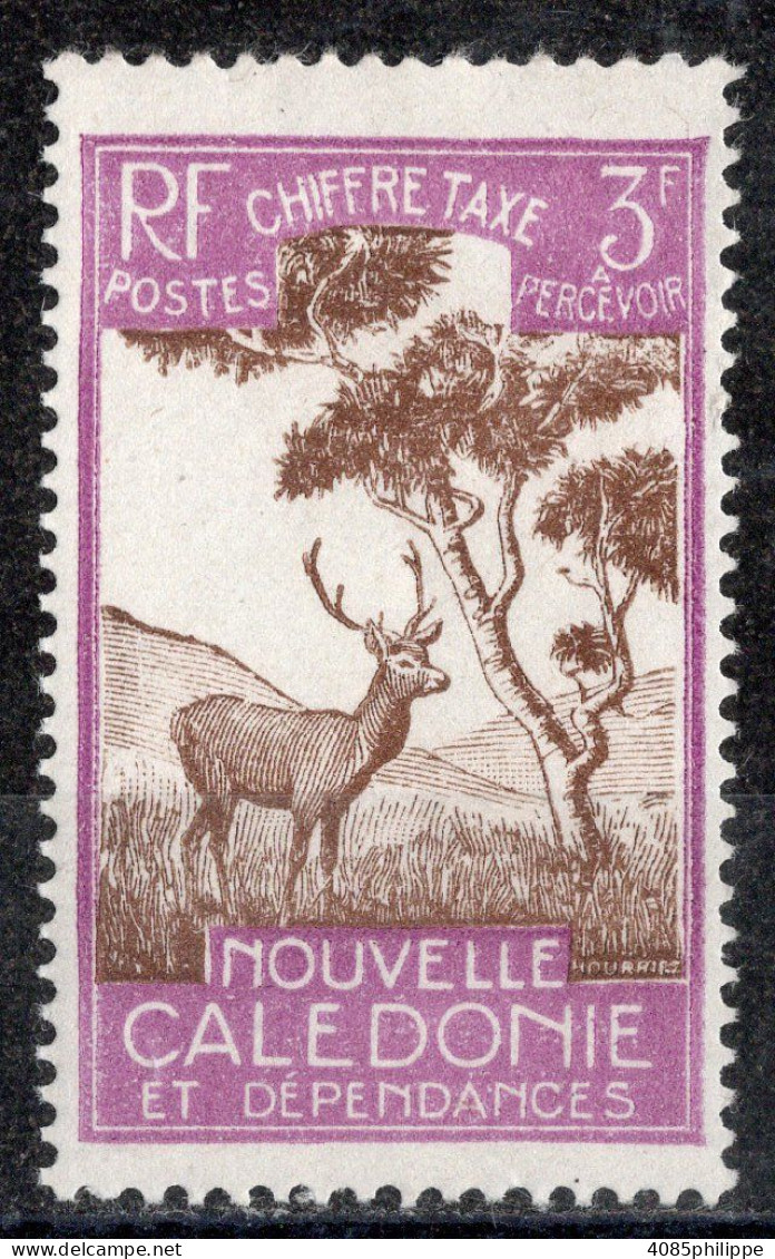 Nvelle CALEDONIE Timbre-Taxe N°38* Neuf Charnière TB Cote 3.50€ - Timbres-taxe