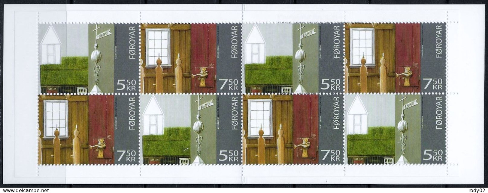 FEROE - EGLISE DE SANDUR - CARNET N° 580 - NEUF** MNH - Faroe Islands