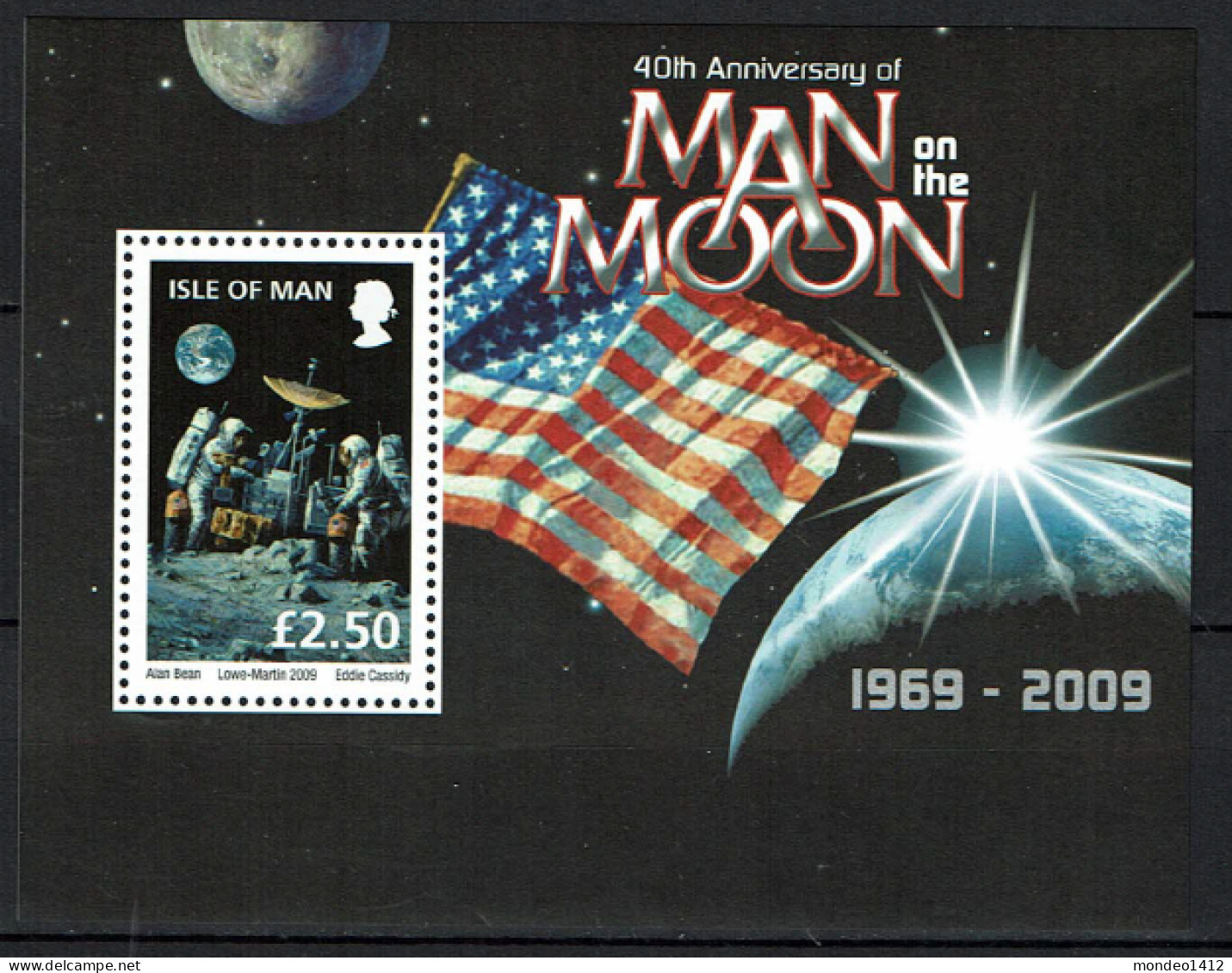 Isle Of Man - 2009 - MNH - Space Travel - Moon Landing Anniversary - Man (Ile De)