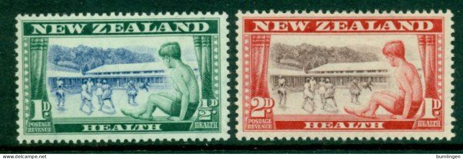 NEW ZEALAND 1948 Mi 305-06** Health – Playing Children [B836] - Other & Unclassified