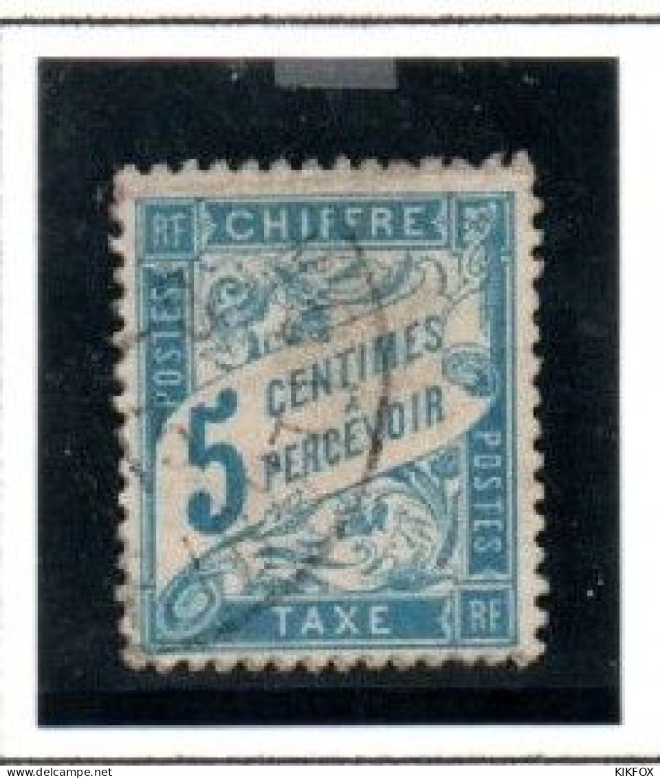 FRANCE ,FRANKREICH , 1893 - 1896 ,  MI 28 ,  YT  28, TAXE,  5 C  PERCEVOIR OBLITERES, GESTEMPELT - 1859-1959 Afgestempeld