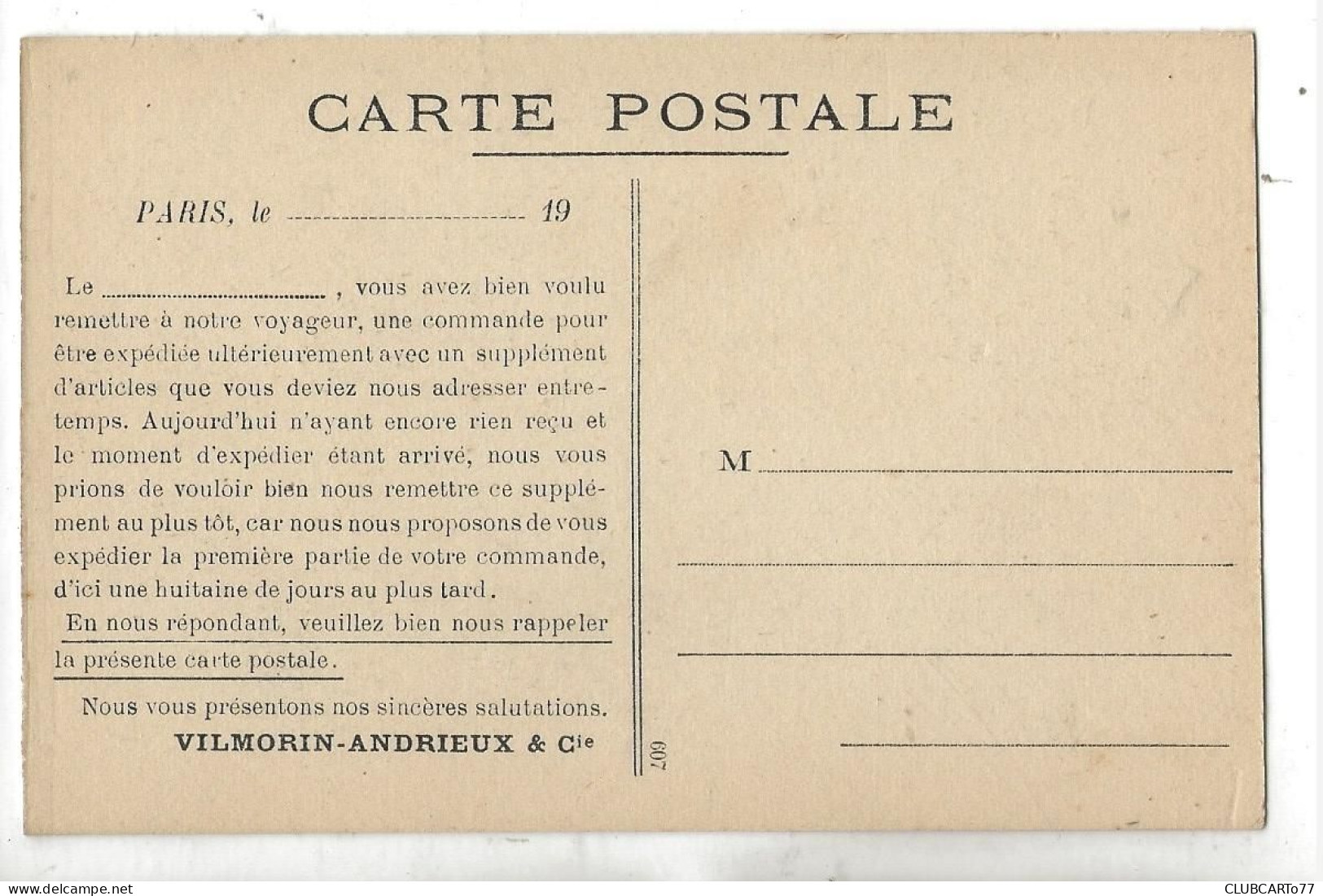 Paris 1 Er Arr (75)  : Le Siège Social Des Etablissements De Vilmorin Quai De La Mégisserie En 1920 (animé) PF. - Arrondissement: 01