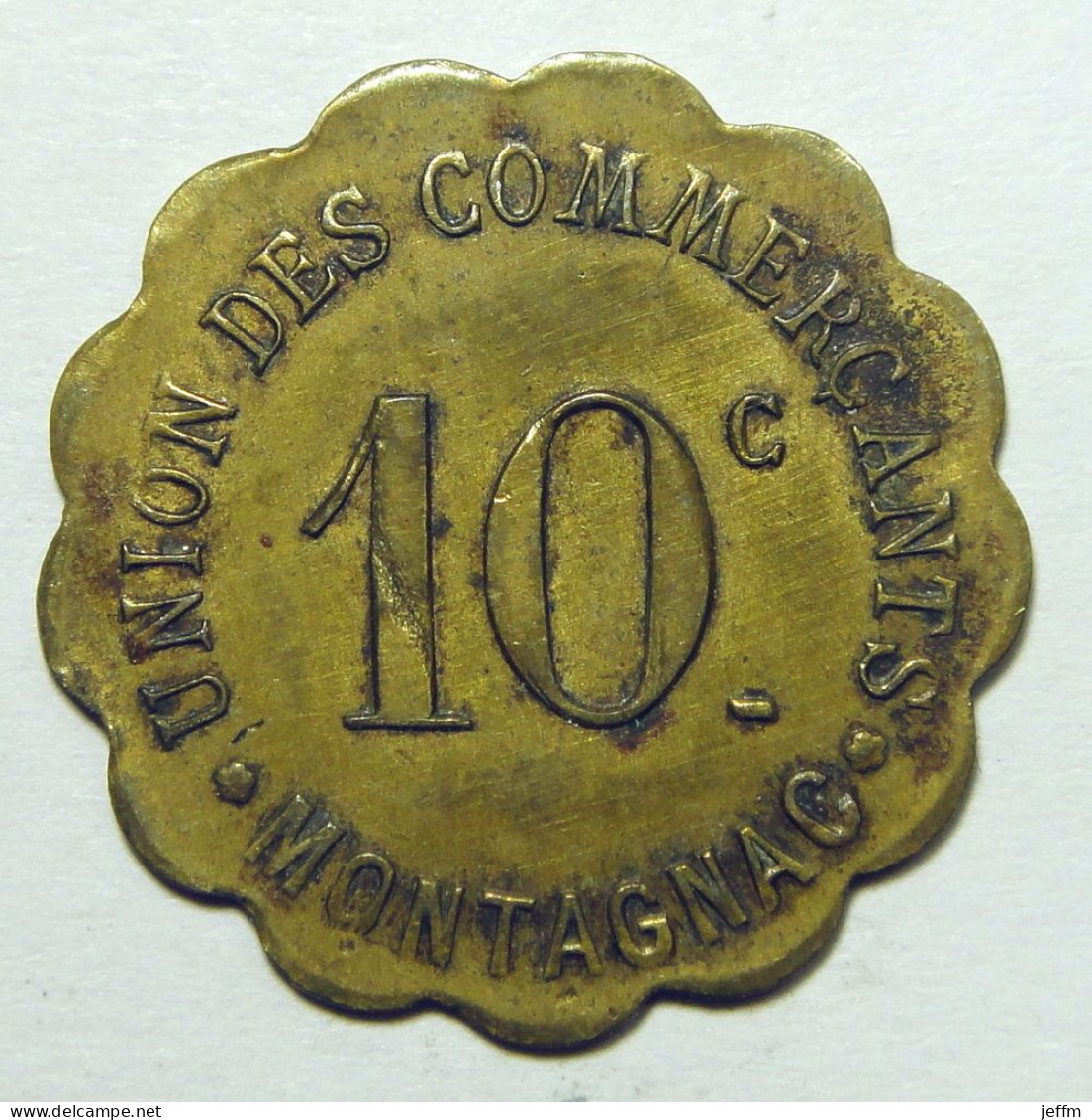 Montagnac (34) Hérault - Union Des Commerçants - 10 Centimes - Monétaires / De Nécessité