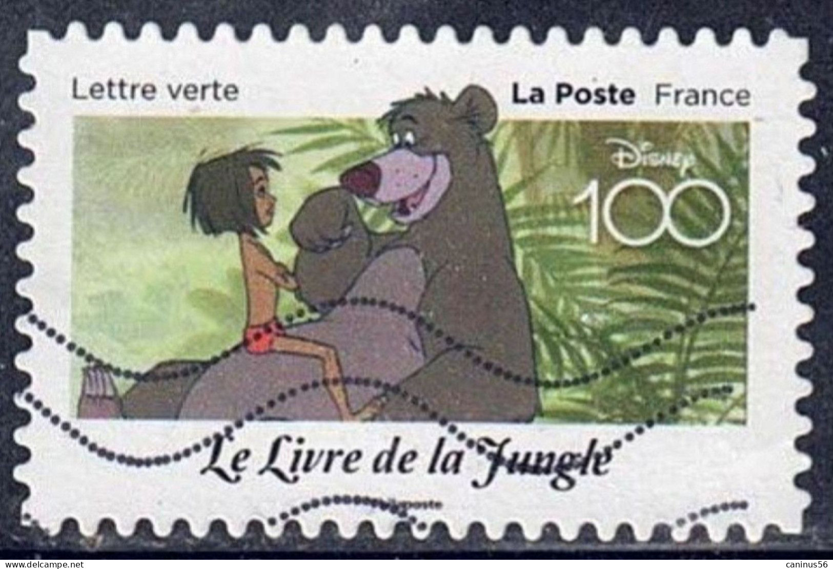 2023 Yt AA 2331 (o) Disney 100 Ans D'histoires à Partager Le Livre De La Jungle - Gebruikt