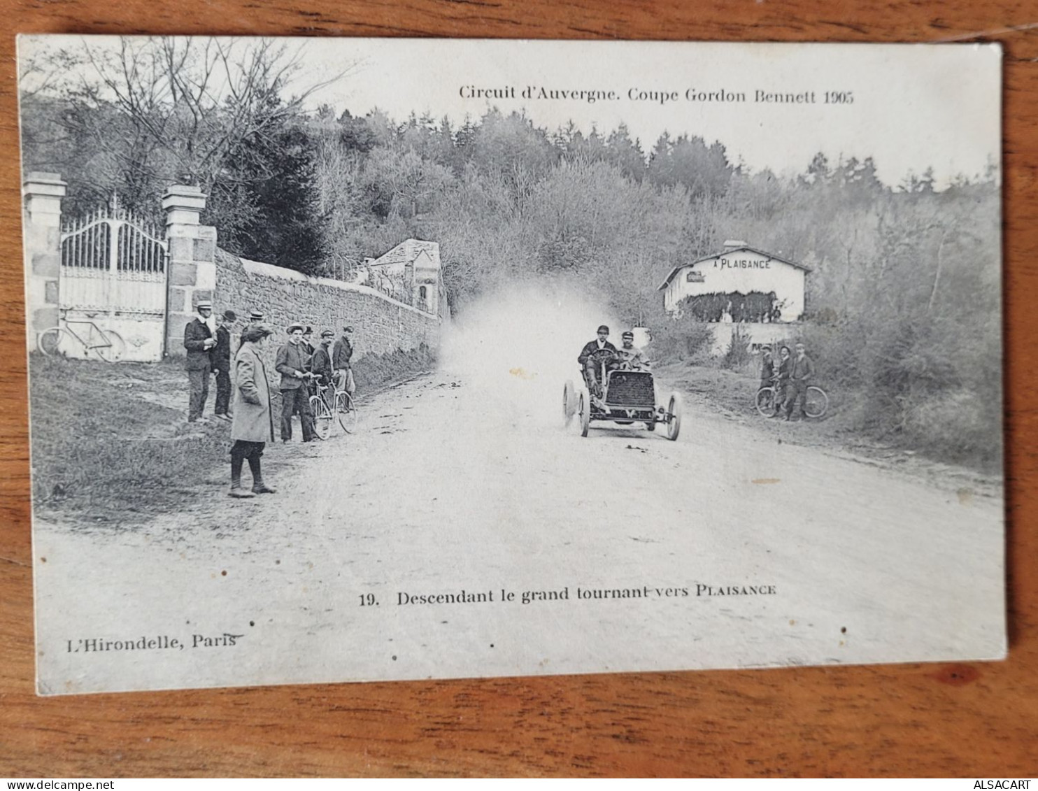 Circuit D'auvergne , Coupe Gordon Bennett 1905 , Descente Du Grand Tournant Vers Plaisance - Sonstige & Ohne Zuordnung