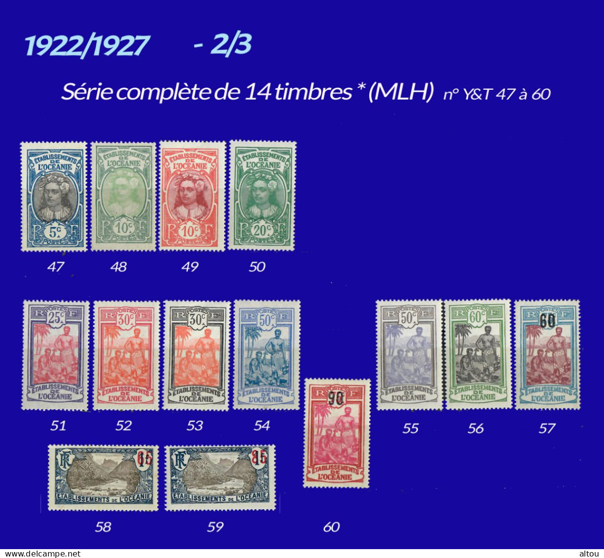 OCEANIE - 1915/1931 - 36 Timbres * (MLH) Dont 4 Offerts - Neufs