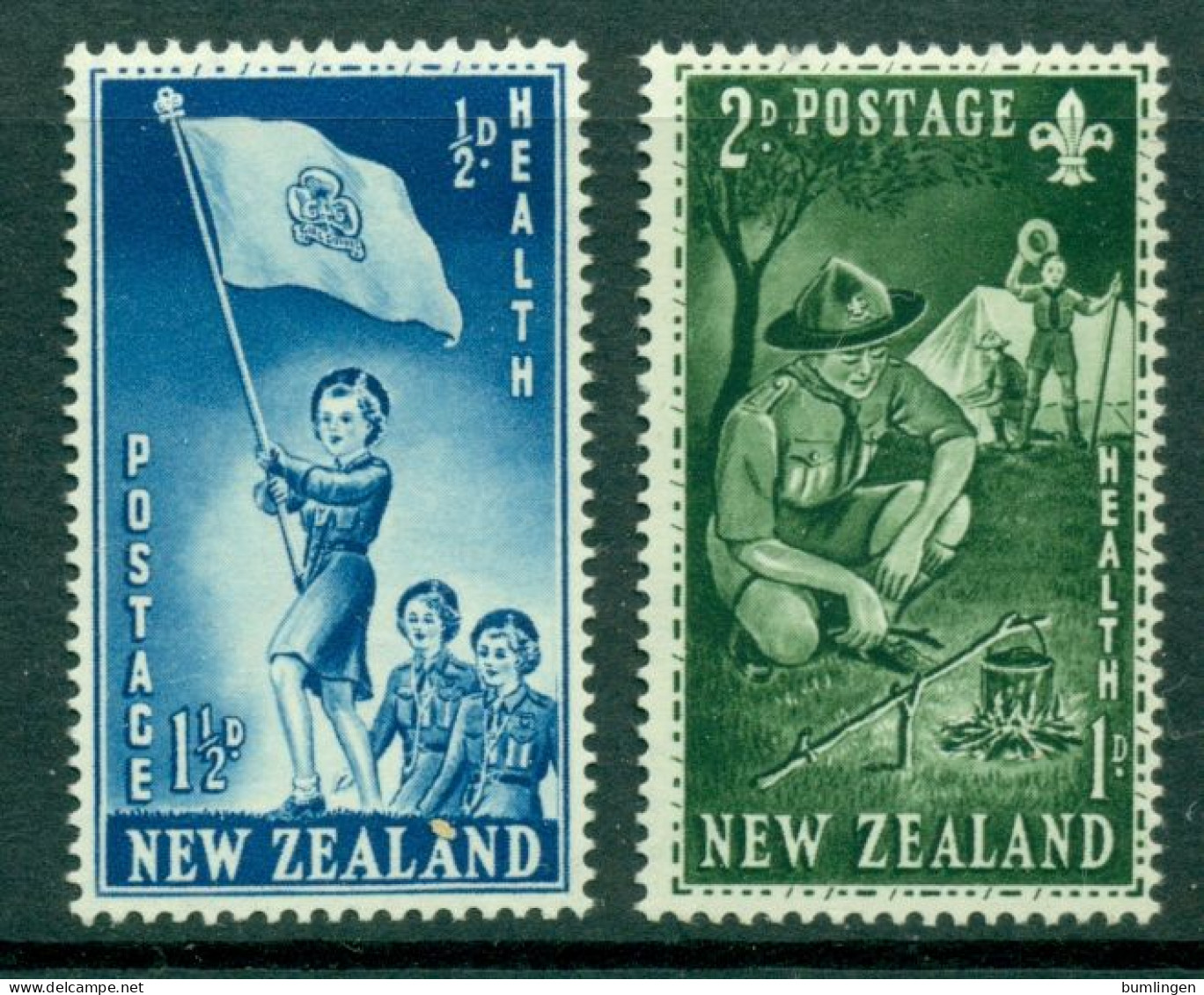 NEW ZEALAND 1953 Mi 328-29** Health – Scouting [B840] - Ungebraucht