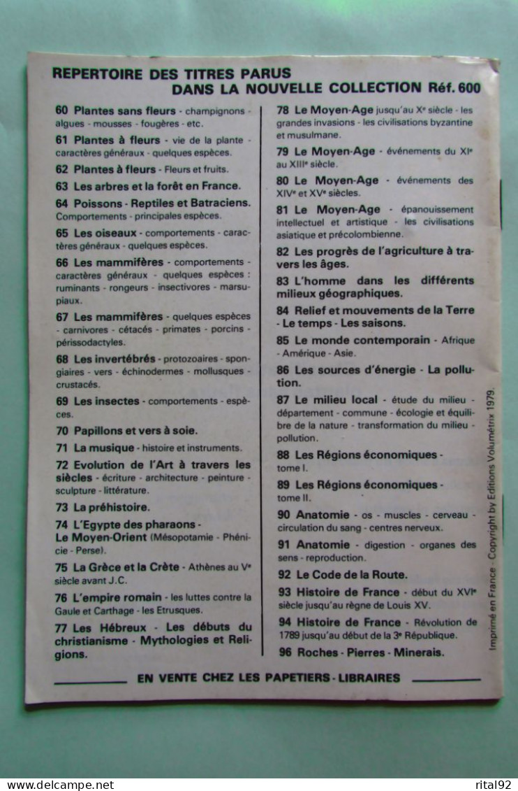 VOLUMETRIX - Livret Educatif Images à Découper - Edition 1979 - Fiches Didactiques