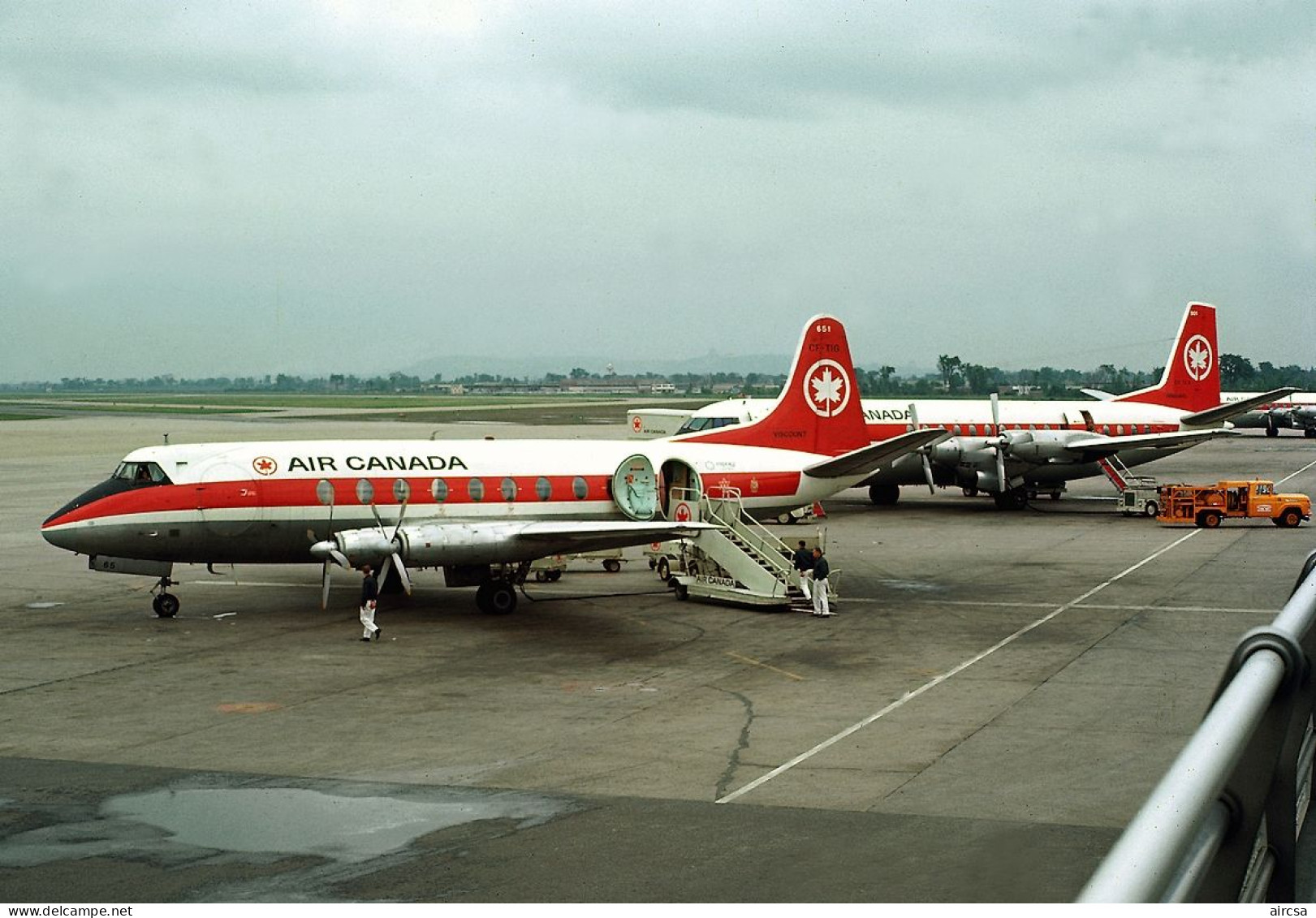 Aviation Postcard-WGA-1435 AIR CANADA Viscount+Vanguard - 1946-....: Ere Moderne