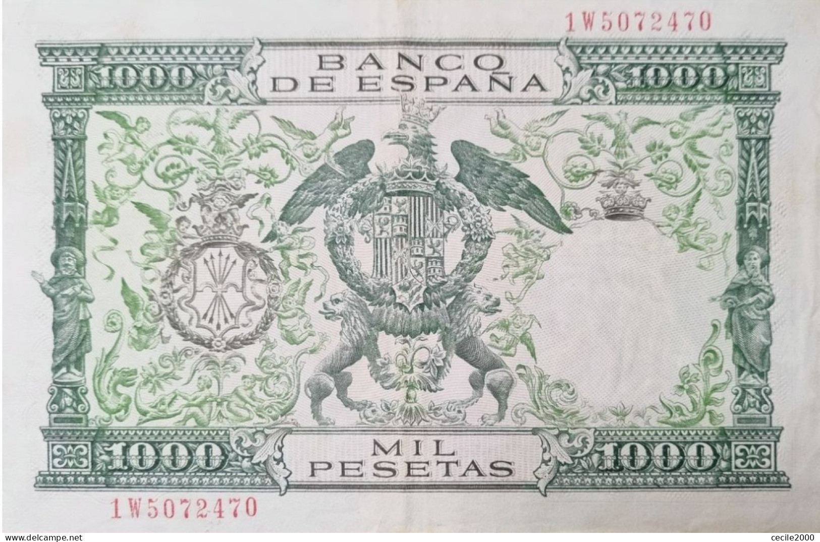 BILLET ESPAGNE SPAIN BANKNOTE 1000 PESETAS 1957 AUNC BILLETE ESPAÑA *COMPRAS MULTIPLES CONSULTAR* - 1000 Pesetas