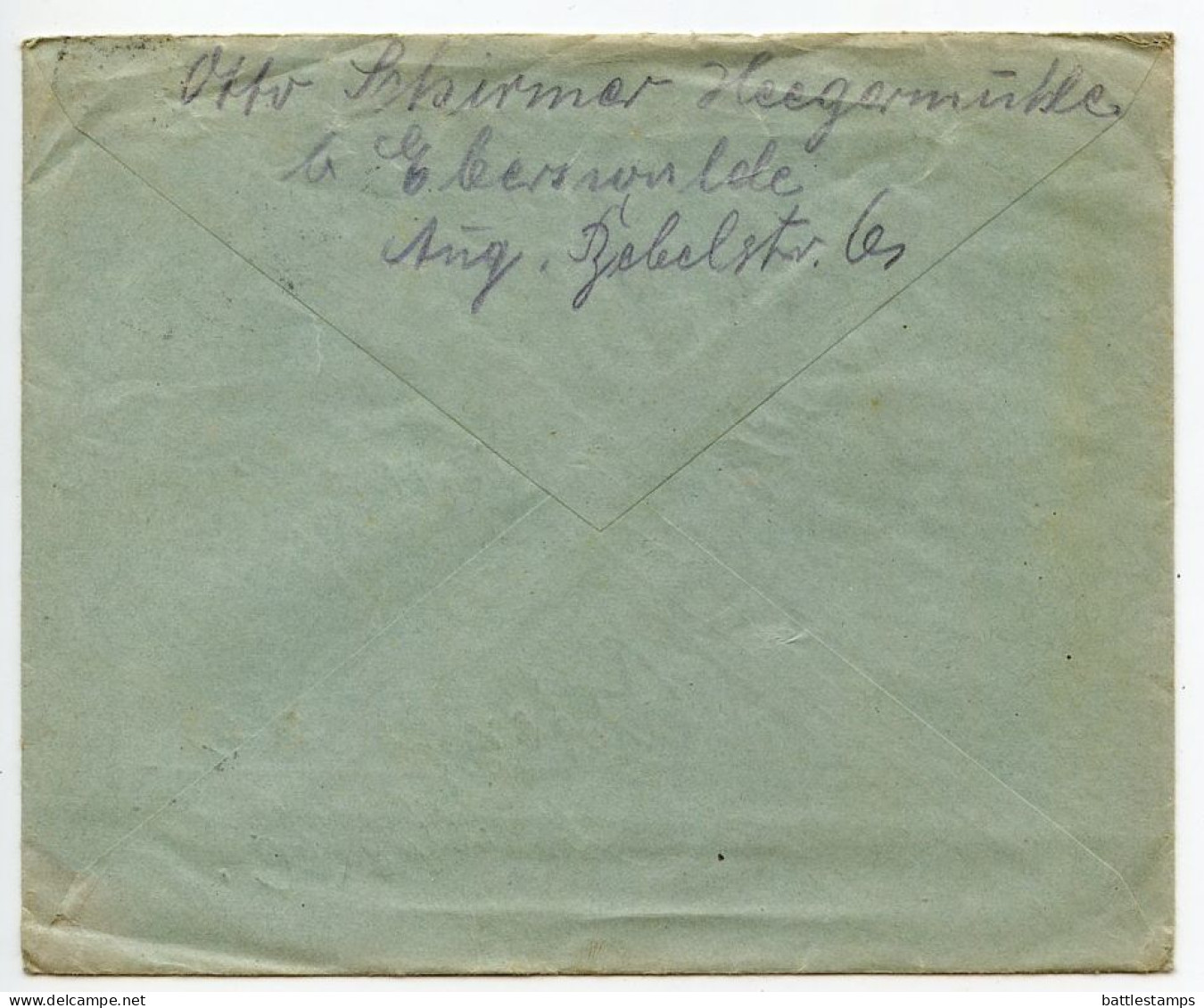 Germany 1927 Cover W/ Letter; Heegermühle To Ostenfelde; 10pf. German Eagle - Covers & Documents