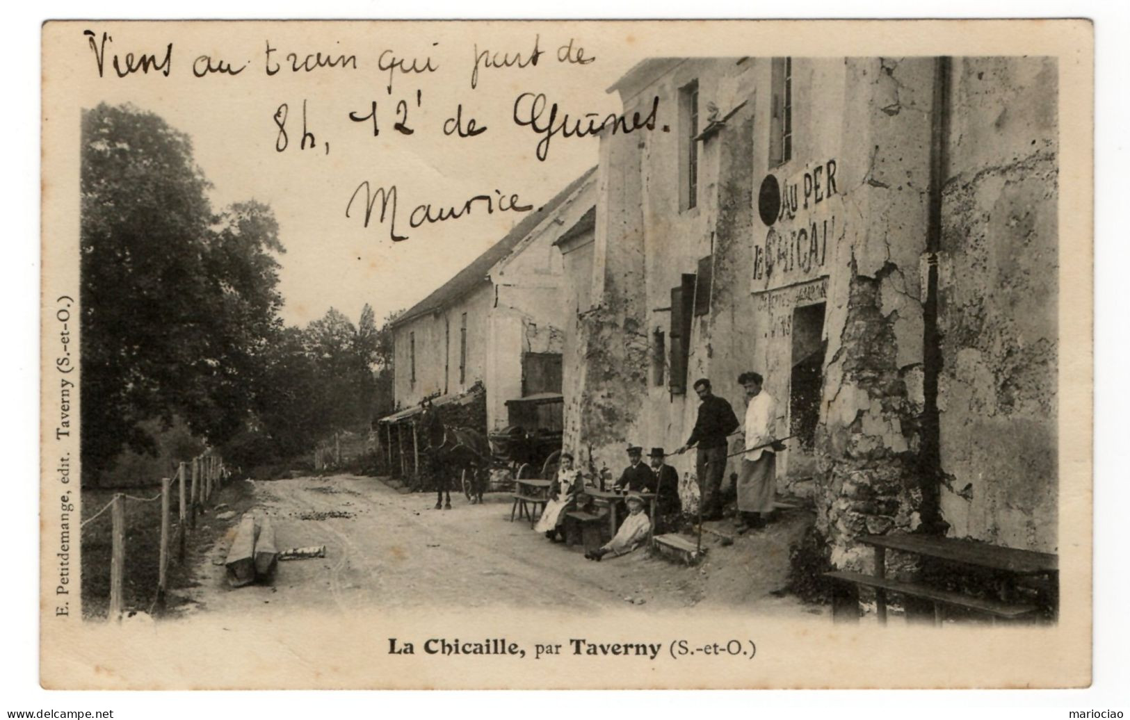 C-FR95150 La Chicaille Par Taverny - CPA Précurseure Voyagée - Other & Unclassified