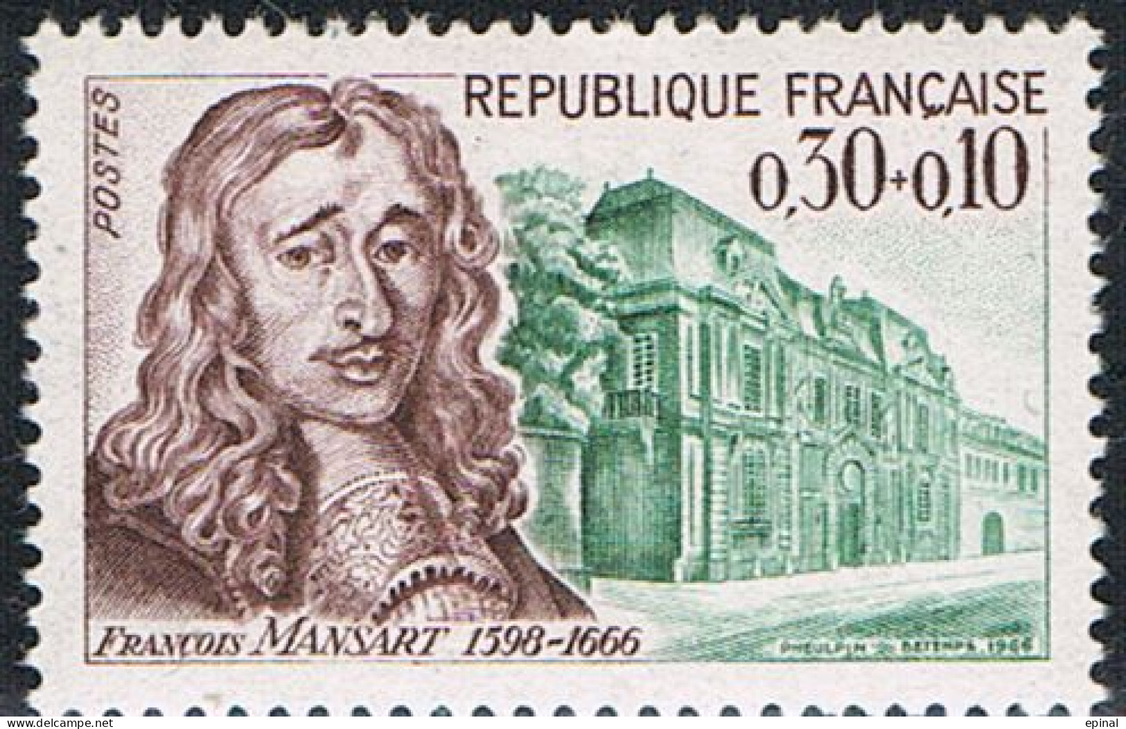 FRANCE : N° 1471 ** (Célébrités : François Mansart, Architecte) - PRIX FIXE - - Unused Stamps
