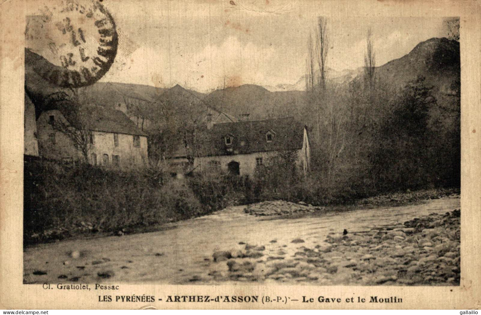 ARTHEZ D'ASSON LE GAVE ET LE MOULIN - Arthez De Bearn