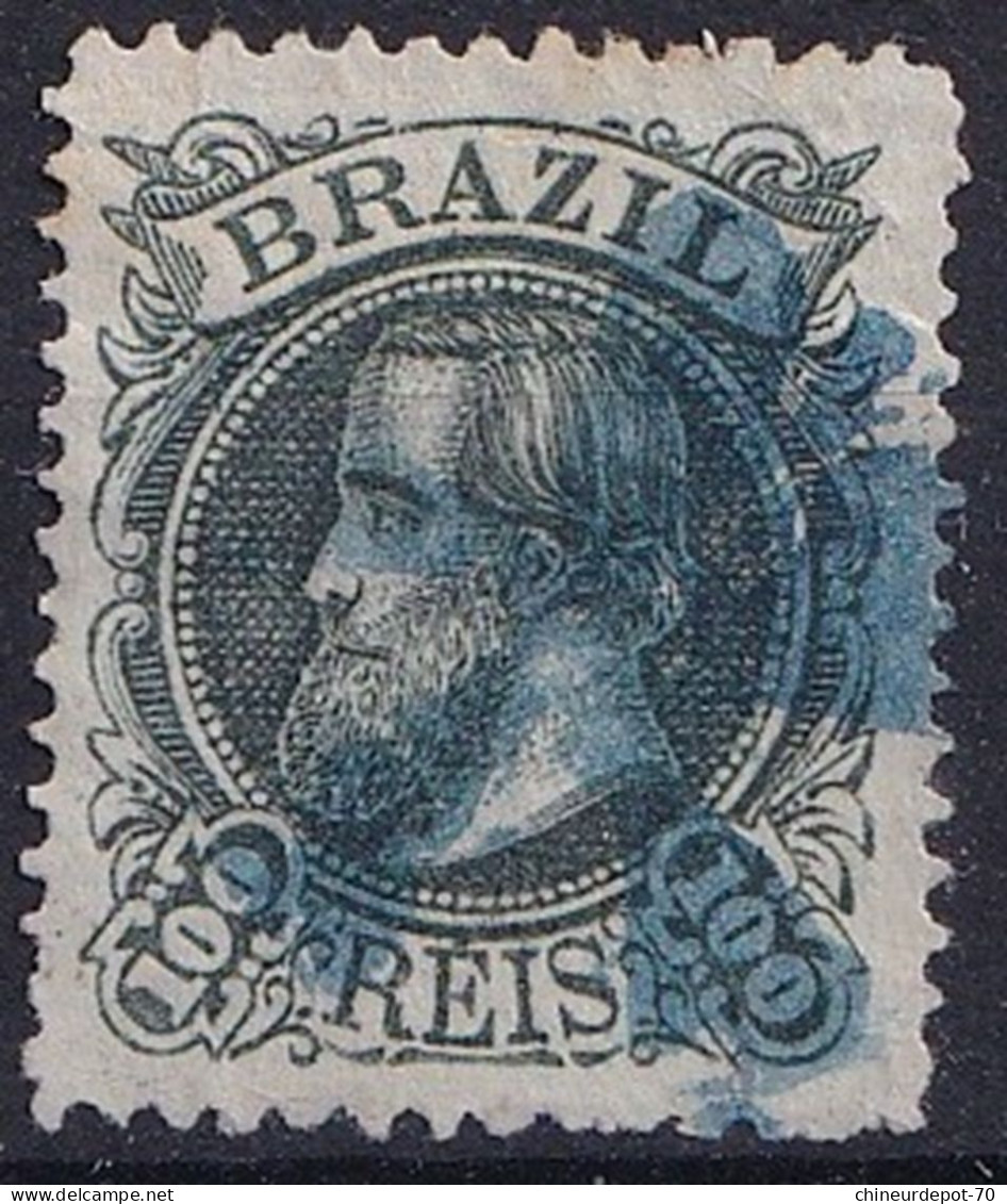 BRAZIL Emperor Dom Pedro II 100R Dit  Le Magnanime - Used Stamps