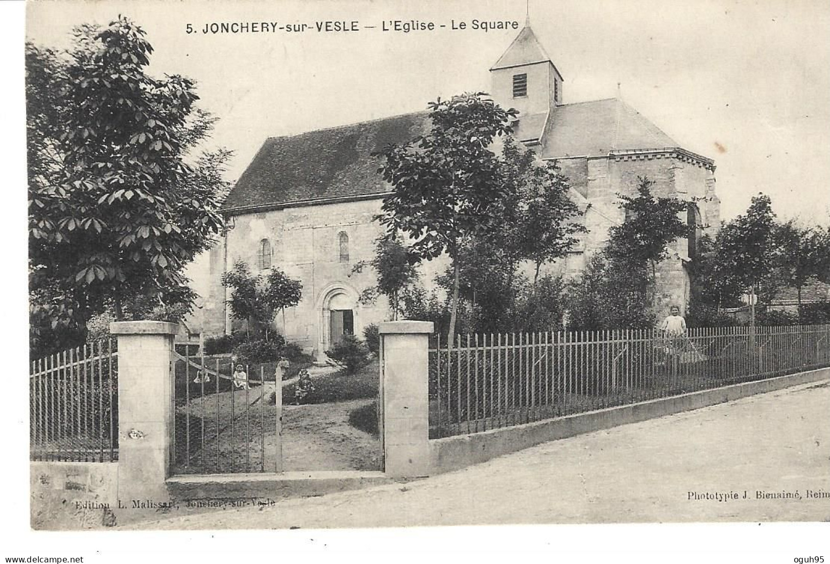 51 - JONCHERY SUR VESLE - L'Eglise - Le Square - Jonchery-sur-Vesle