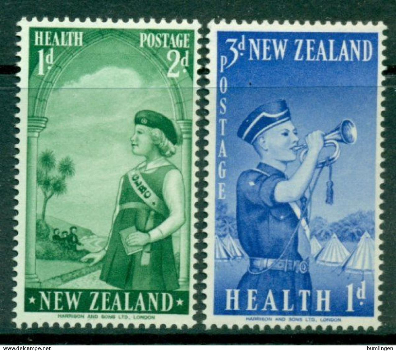 NEW ZEALAND 1958 Mi 374-75** Health – 75th Anniversary Of The Youth Organisation [B846] - Andere & Zonder Classificatie