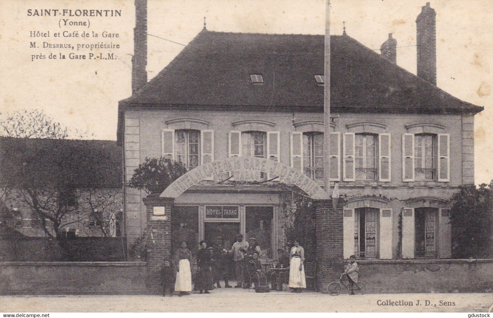 Yonne - Saint-Florentin - Hôtel Et Café De La Gare - M. Desbrus, Propriétaire Près De La Gare - Saint Florentin