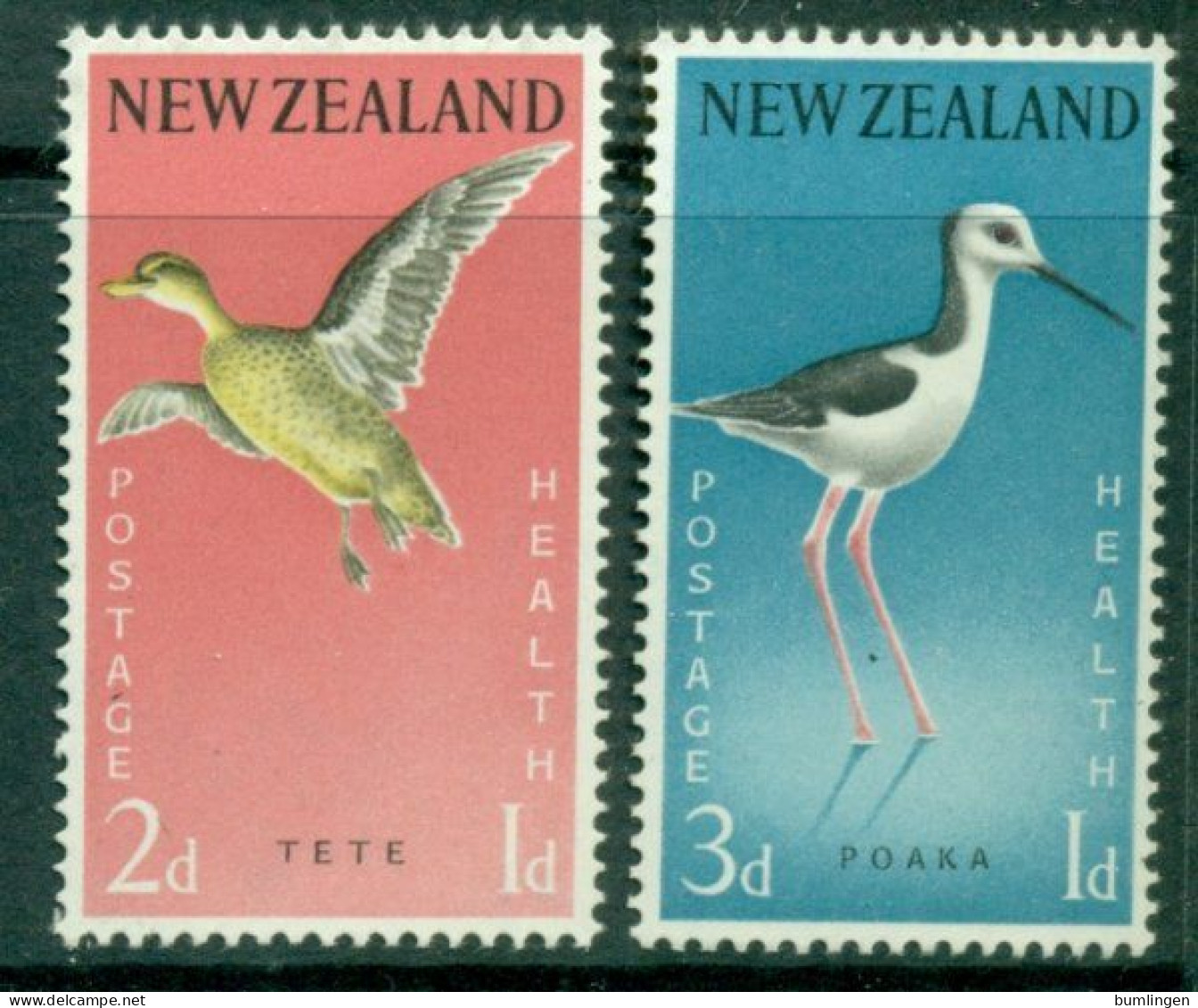 NEW ZEALAND 1959 Mi 386-87** Health - Birds [B849] - Other & Unclassified