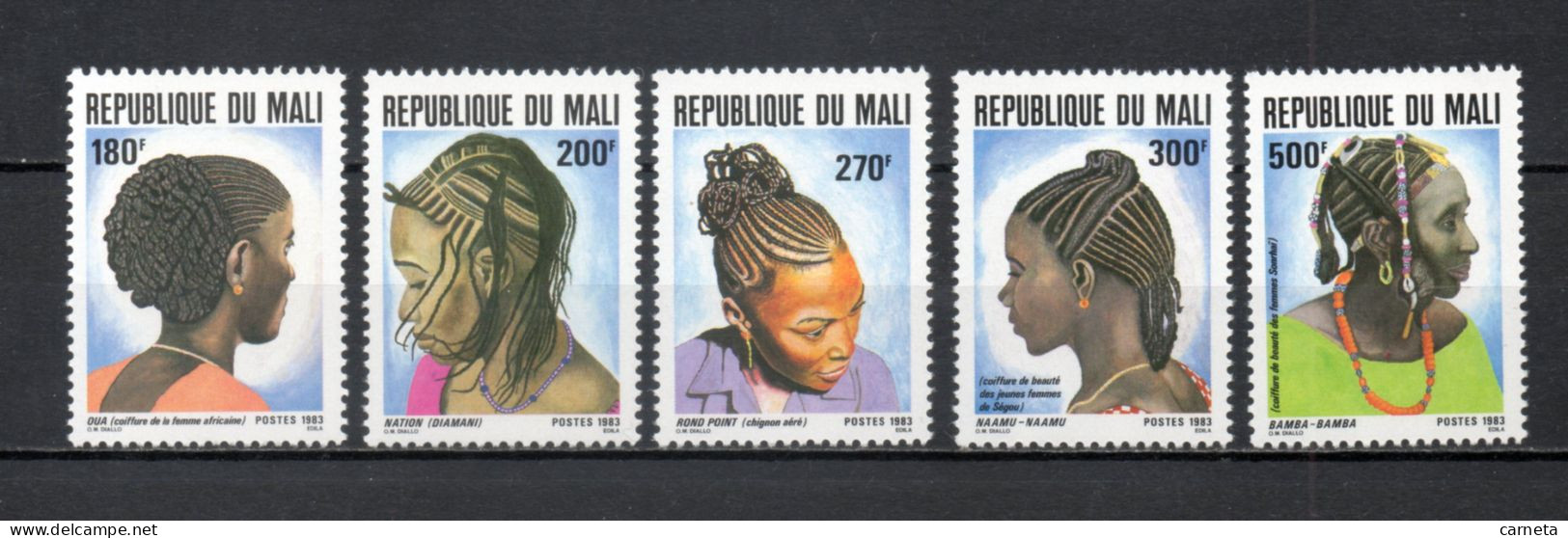 MALI  N° 469 à 473    NEUFS SANS CHARNIERE  COTE 11.00€    COIFFURE - Mali (1959-...)