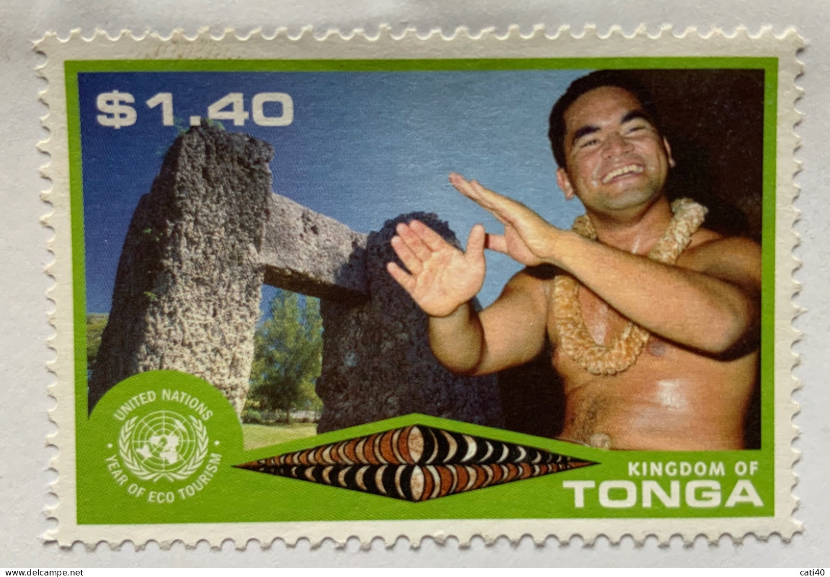 ARCHEOLOGIA - FOLCLORE - TONGA $ 1.40 Su Busta Per La GERMANIA - Kostüme