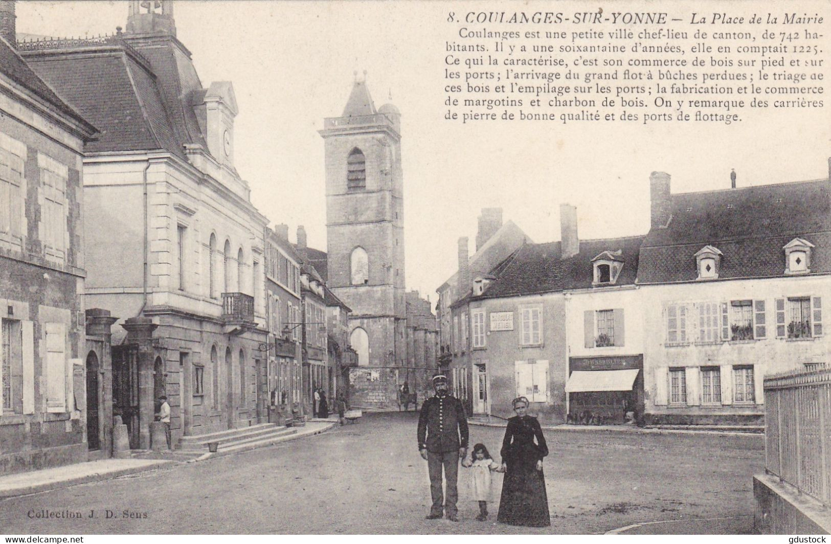 Yonne - Coulanges-sur-Yonne - La Place De La Mairie - Coulanges Sur Yonne