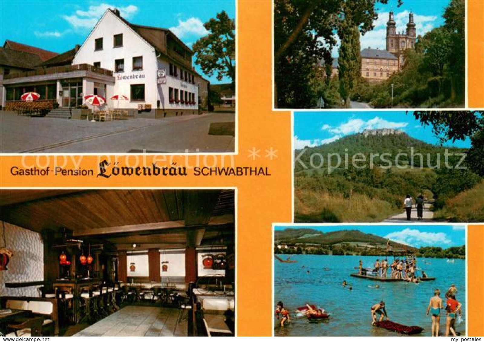 73654191 Schwabthal Gasthof Pension Loewenbraeu Restaurant Kirche Landschaftspan - Staffelstein