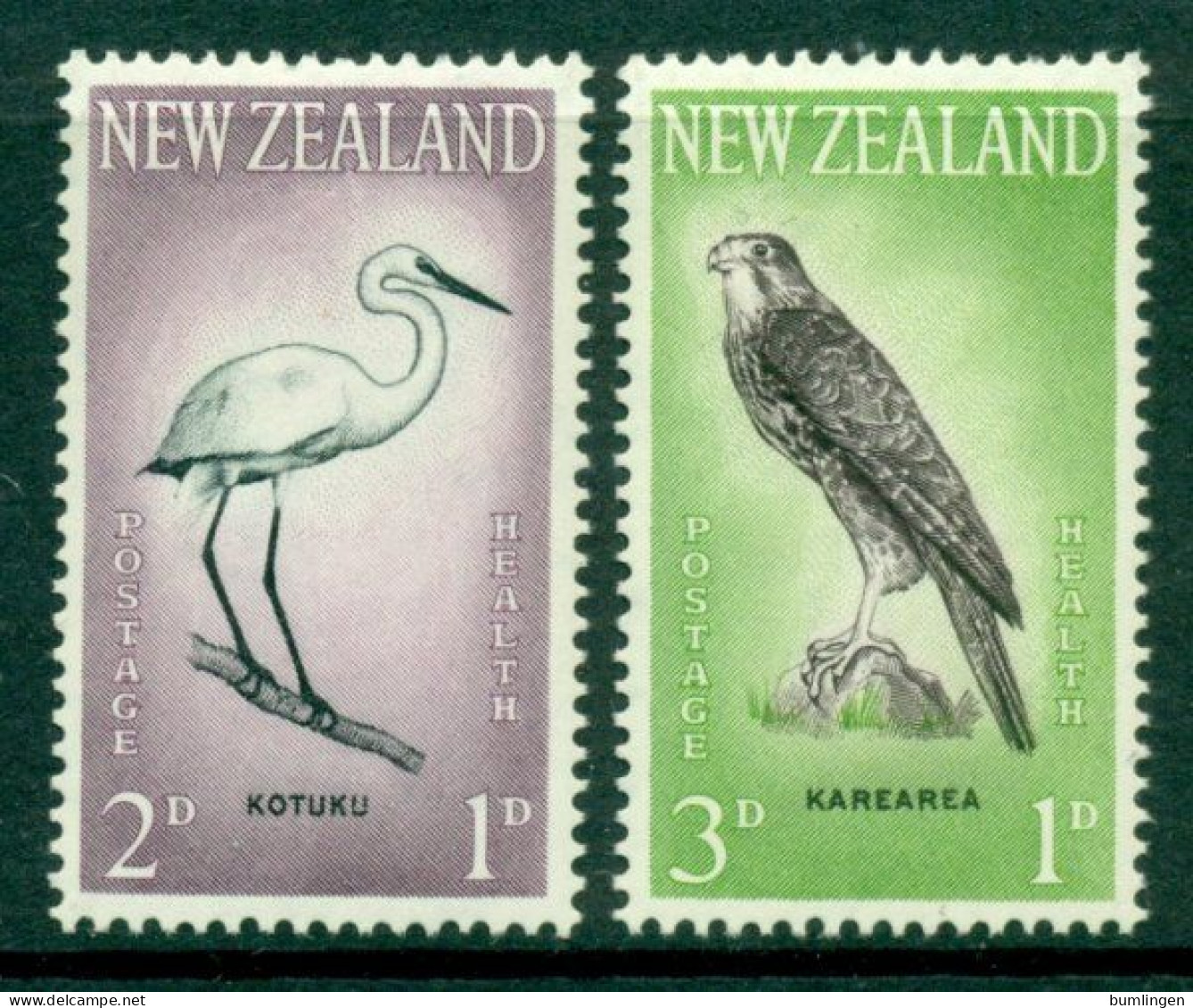 NEW ZEALAND 1961 Mi 416-17** Health - Birds [B851] - Autres & Non Classés