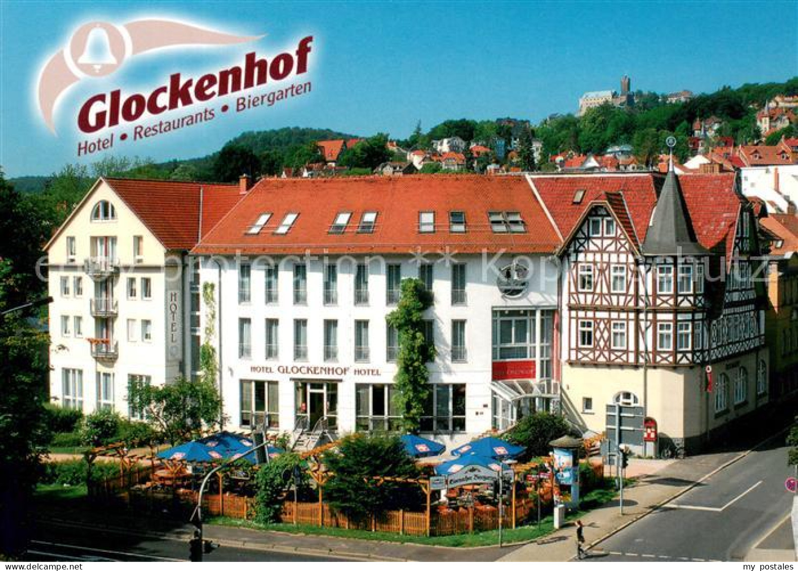 73654185 Eisenach Thueringen Hotel Restaurant Glockenhof Biergarten Eisenach Thu - Eisenach