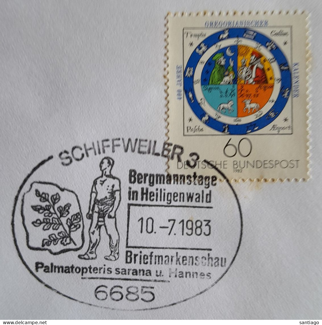 Duitsland : Schiffweiler / Bergmannstage Im Heiligenwald / Palmatopteris Sarana - Mineralien