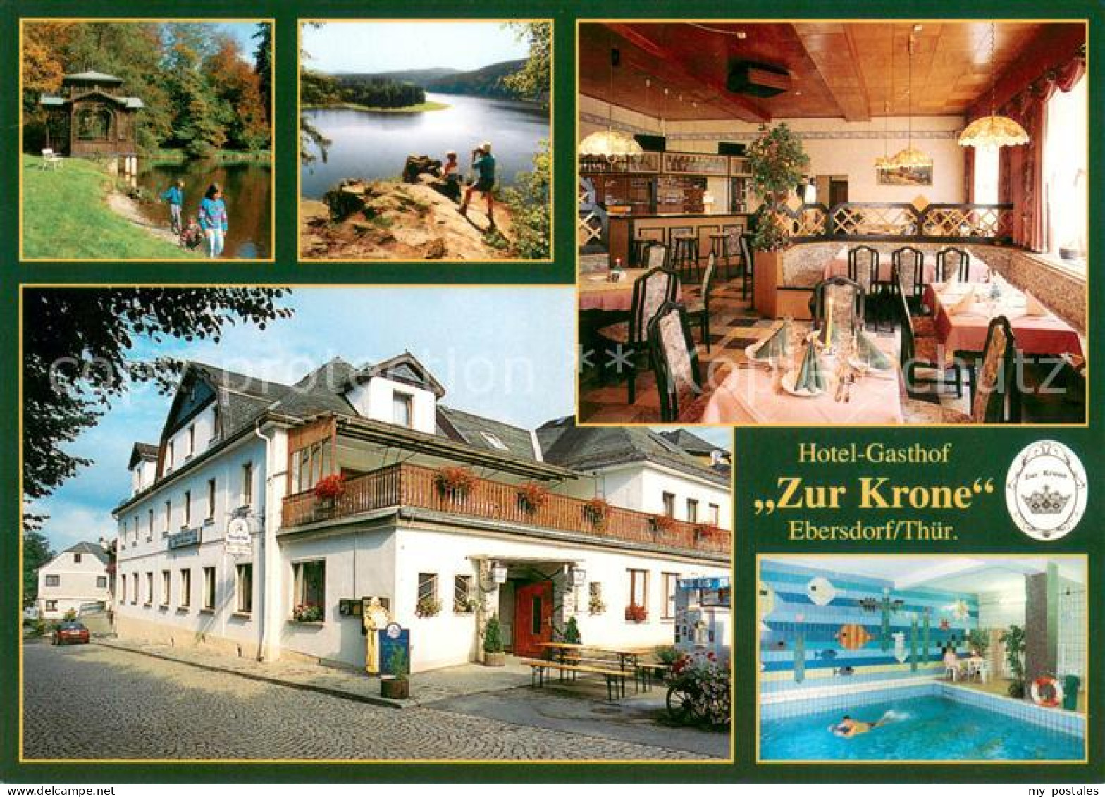 73654184 Ebersdorf Thueringen Hotel Gasthof Zur Krone Restauran Hallenbad Landsc - Autres & Non Classés