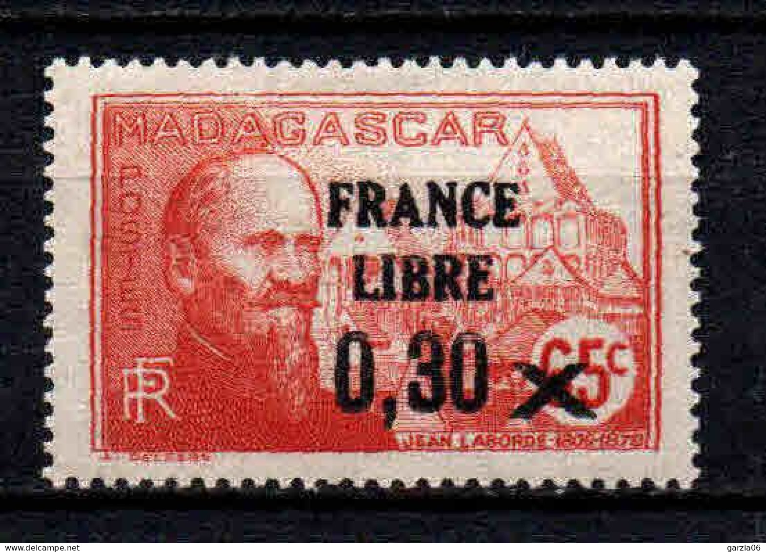 Madagascar  - 1942  -  Tb Antérieur Surch  " France Libre "  - N° 257   - Neufs * - MLH - Unused Stamps