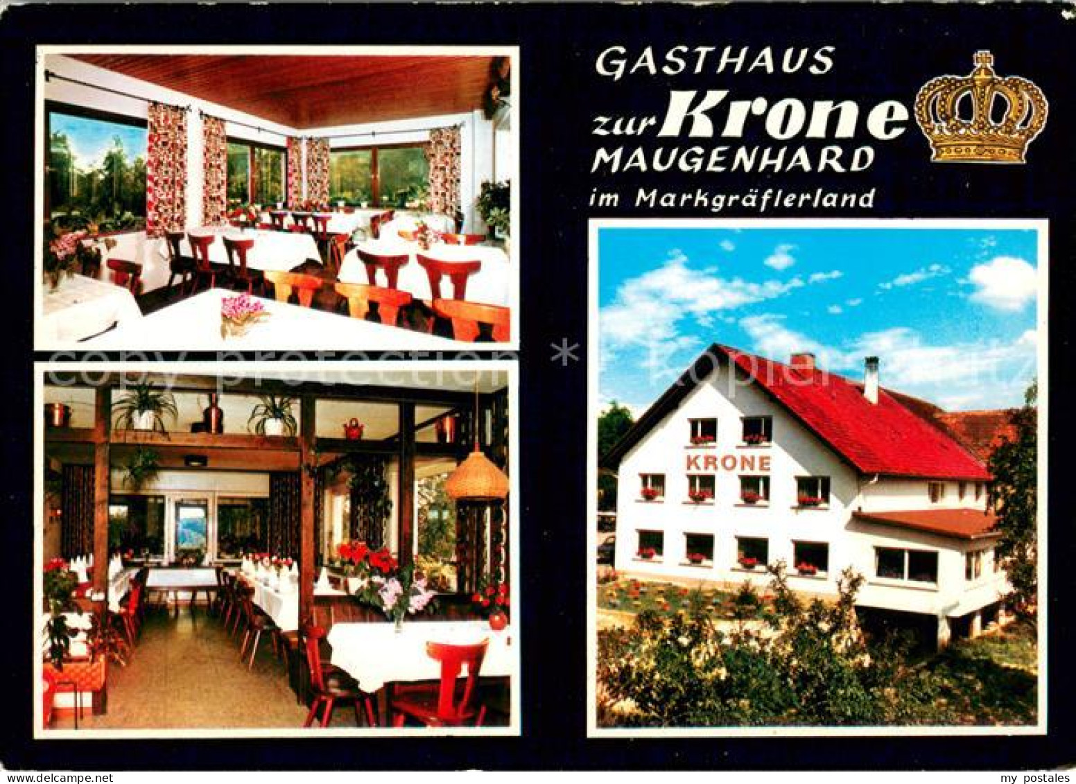 73654168 Maugenhard Gasthaus Zur Krone Im Markgraeflerland Restaurant Maugenhard - Autres & Non Classés