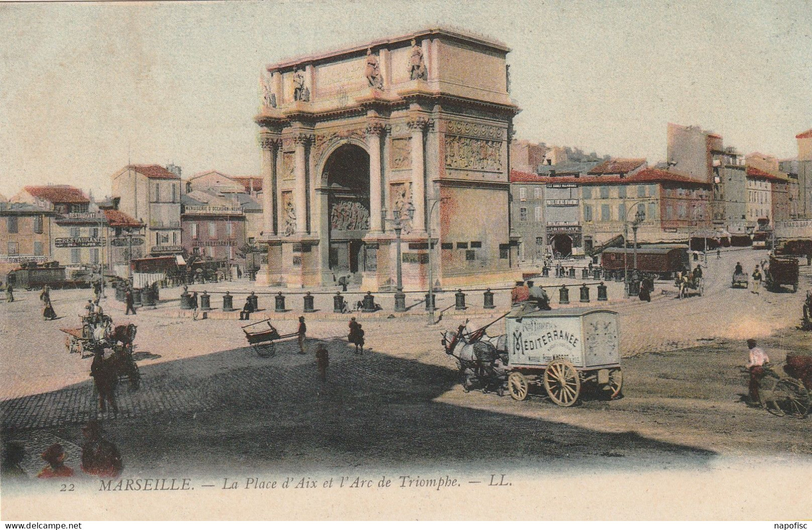 13-Marseille La Place D'Aix Et L'Arc De Triomphe - Old Port, Saint Victor, Le Panier