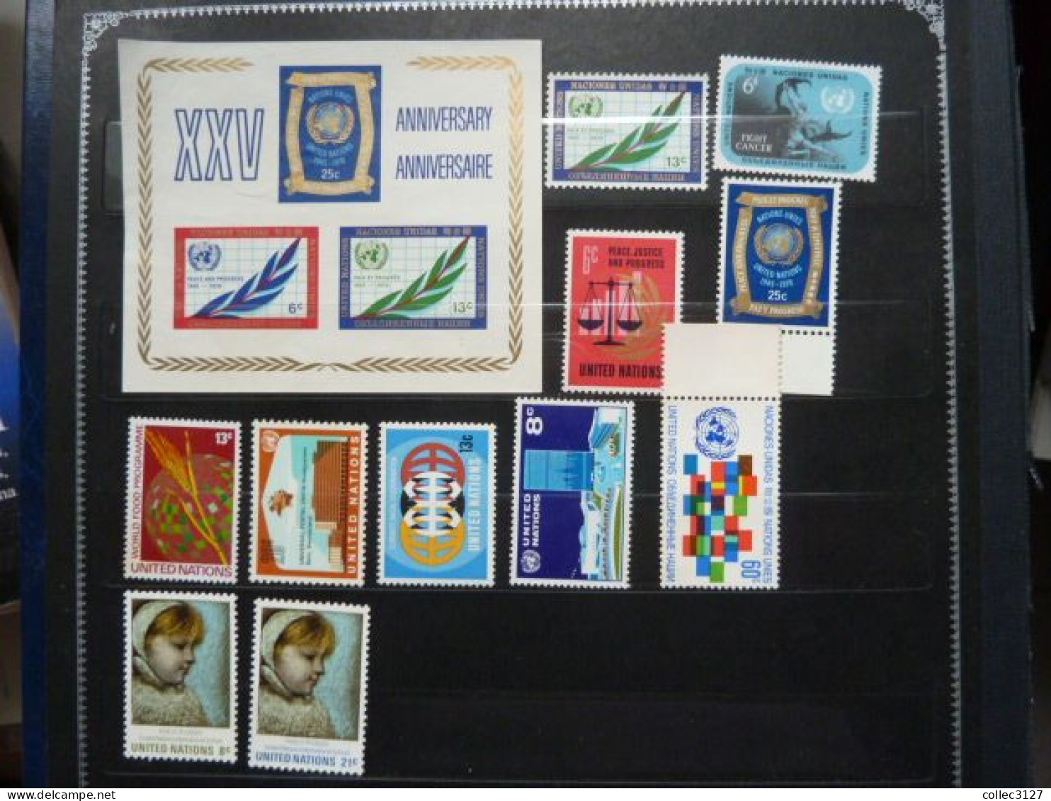 Nations Unies - New York - Timbres Des Années 1970 - Lot - NSG - Neuf Sans Gomme - ONU