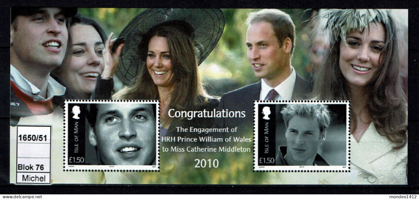 Isle Of Man - 2010 - MNH - Prince William Engagement - Man (Eiland)