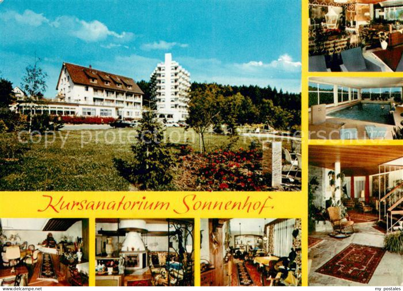 73654104 Luetzenhardt Kursanatorium Sonnenhof Gastraeume Kaminzimmer Hallenbad T - Autres & Non Classés