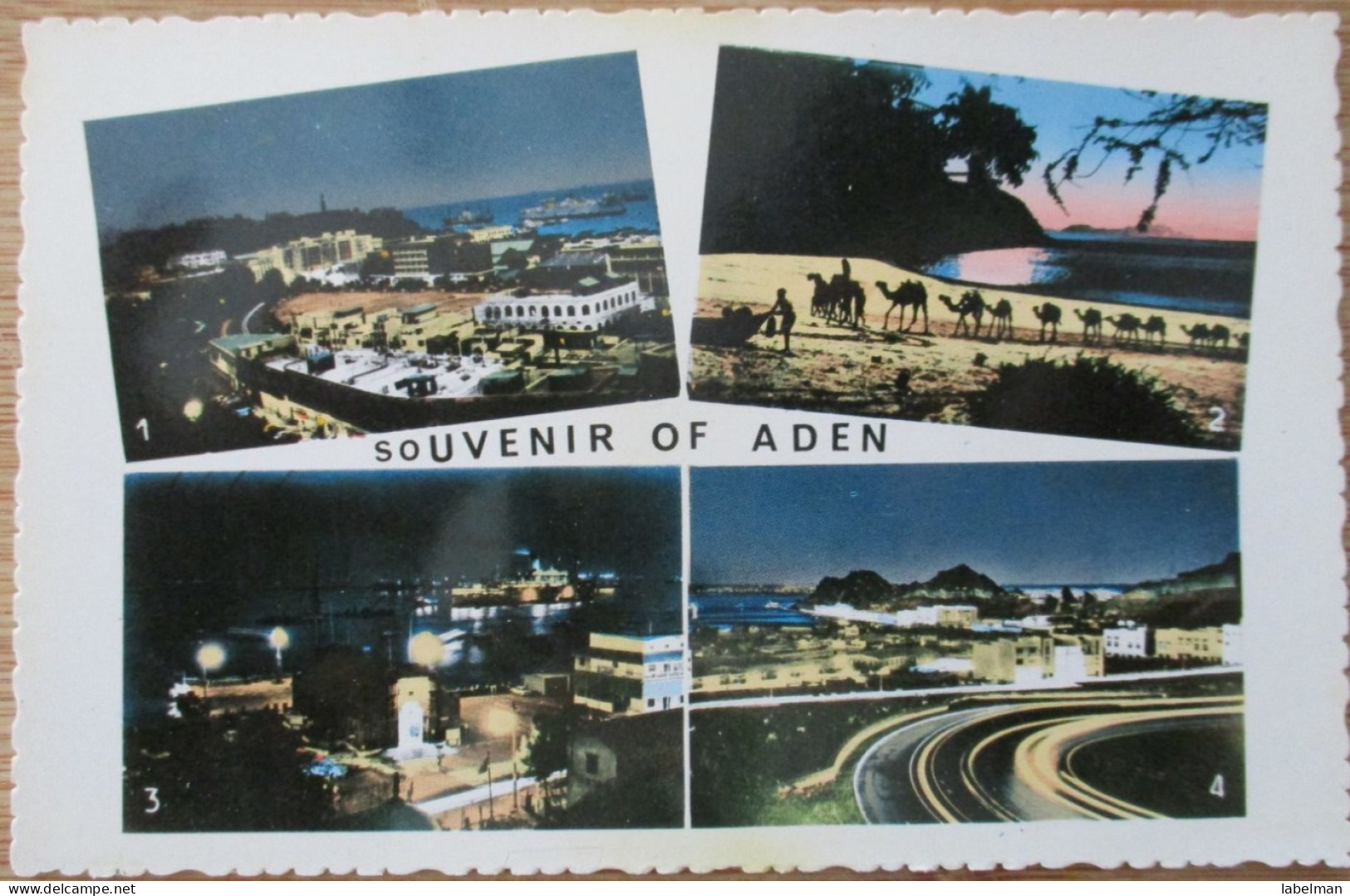 YEMEN ADEN MULTI VIEW PANORAMA CARTE POSTALE PHOTO POSTCARD CARD CP PC AK ANSICHTSKARTE CARTOLINA POSTKARTE - Yémen