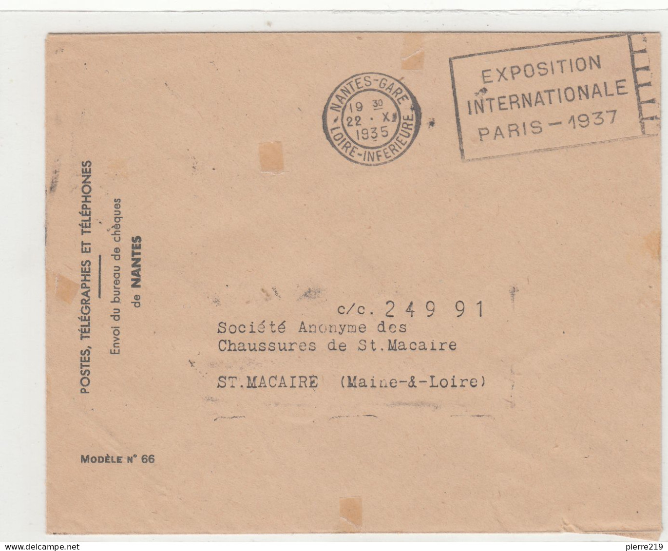 Lettre Cover Nantes CCP Souris Rat Attila - Lettres & Documents