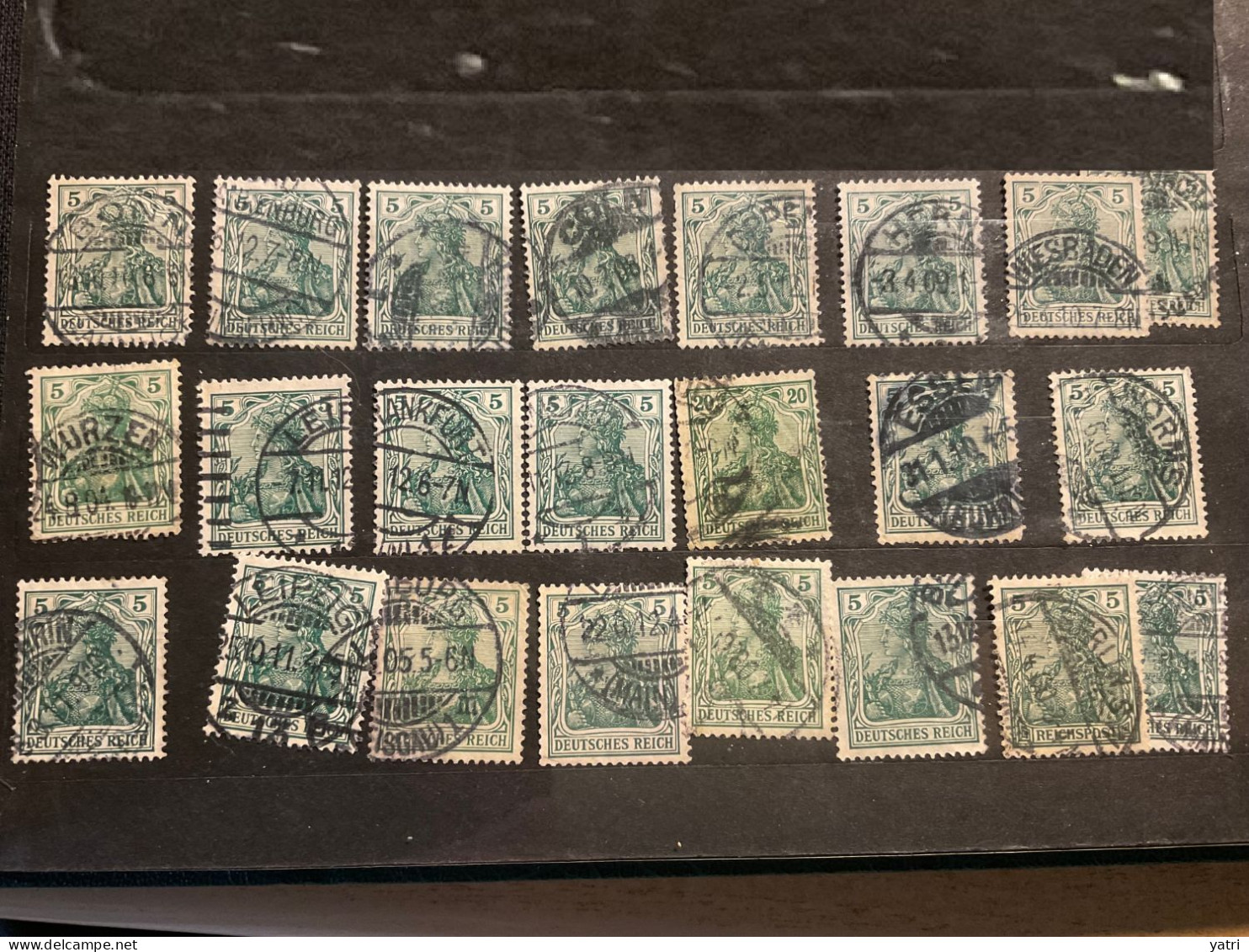 Deutsches Reich (1905) - Mi. 55/85 - 220 Francobolli  (RIF:phi|19-51|) - Used Stamps