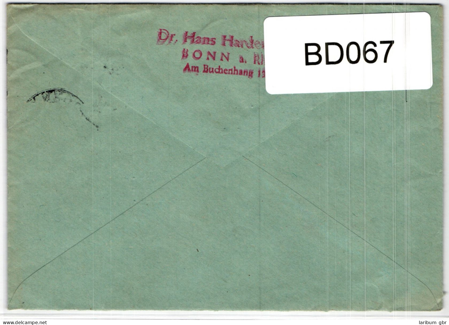 BRD 151, 153 Auf Brief Als Mischfrankatur Portogerechter Eckrand #BD067 - Altri & Non Classificati