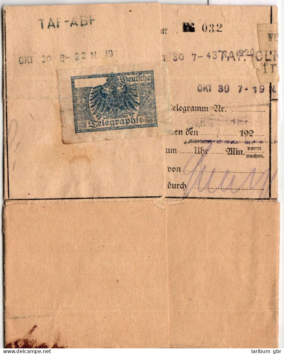 Deutsches Reich Auf Brief Telegram #BD104 - Other & Unclassified