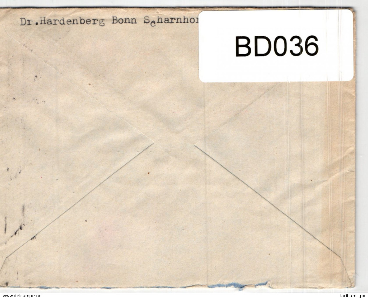 BRD 115 Auf Brief Als Einzelfrankatur überrfrankierter Brief #BD036 - Sonstige & Ohne Zuordnung