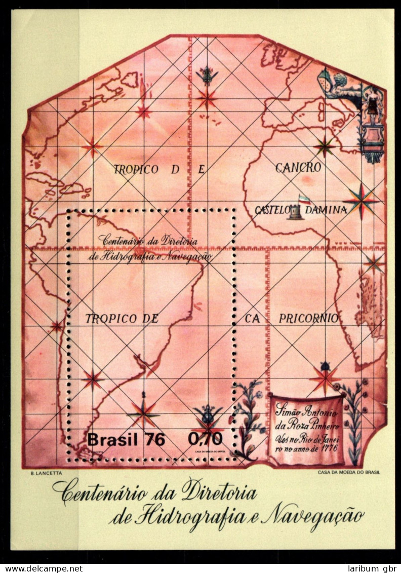 Brasilien Block 37 Mit 1522 Postfrisch Schifffahrt #GN451 - Sonstige & Ohne Zuordnung